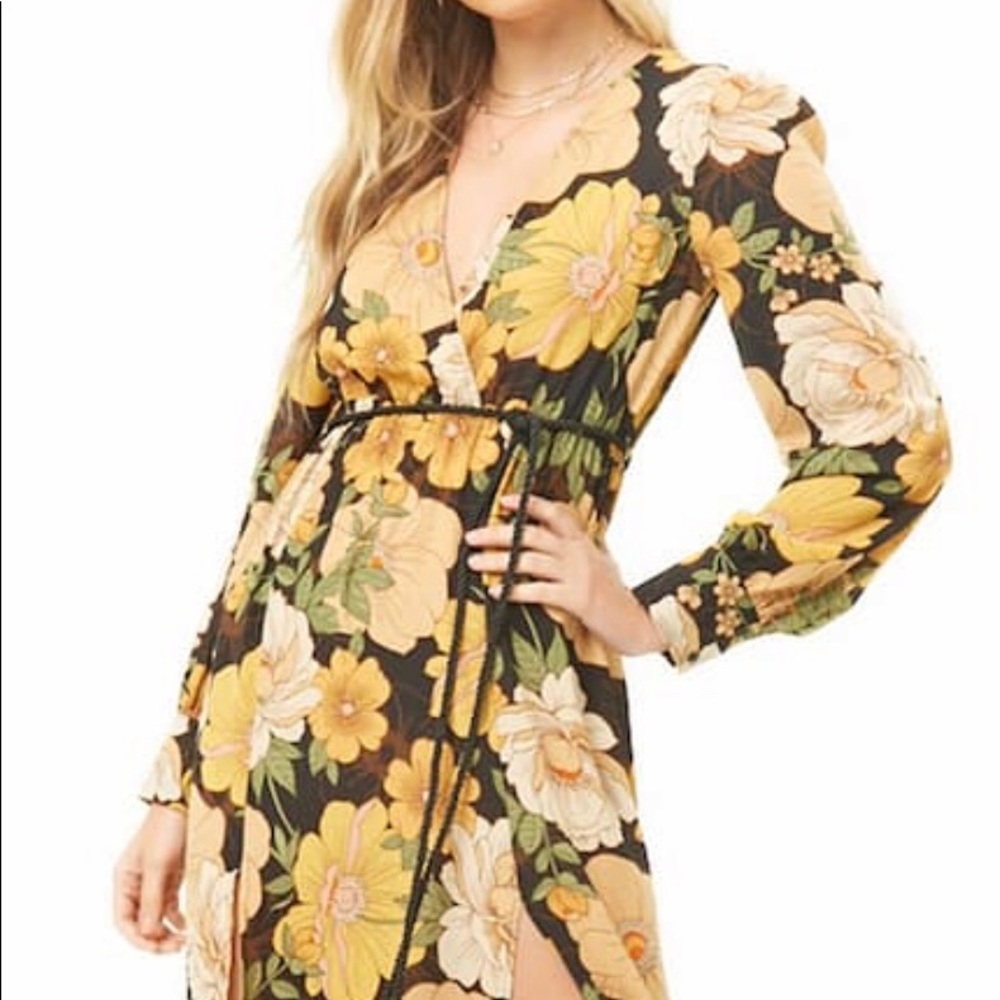 Forever21 floral print maxi dress